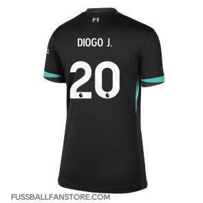 Liverpool Diogo Jota #20 Replik Auswärtstrikot Damen 2024-25 Kurzarm